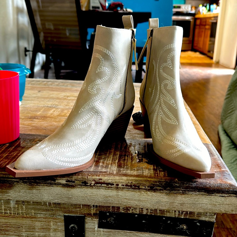 Ankle zip boots, brand new never worn